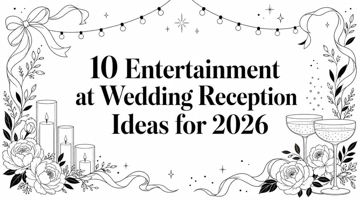 10 Entertainment at Wedding Reception Ideas for 2026