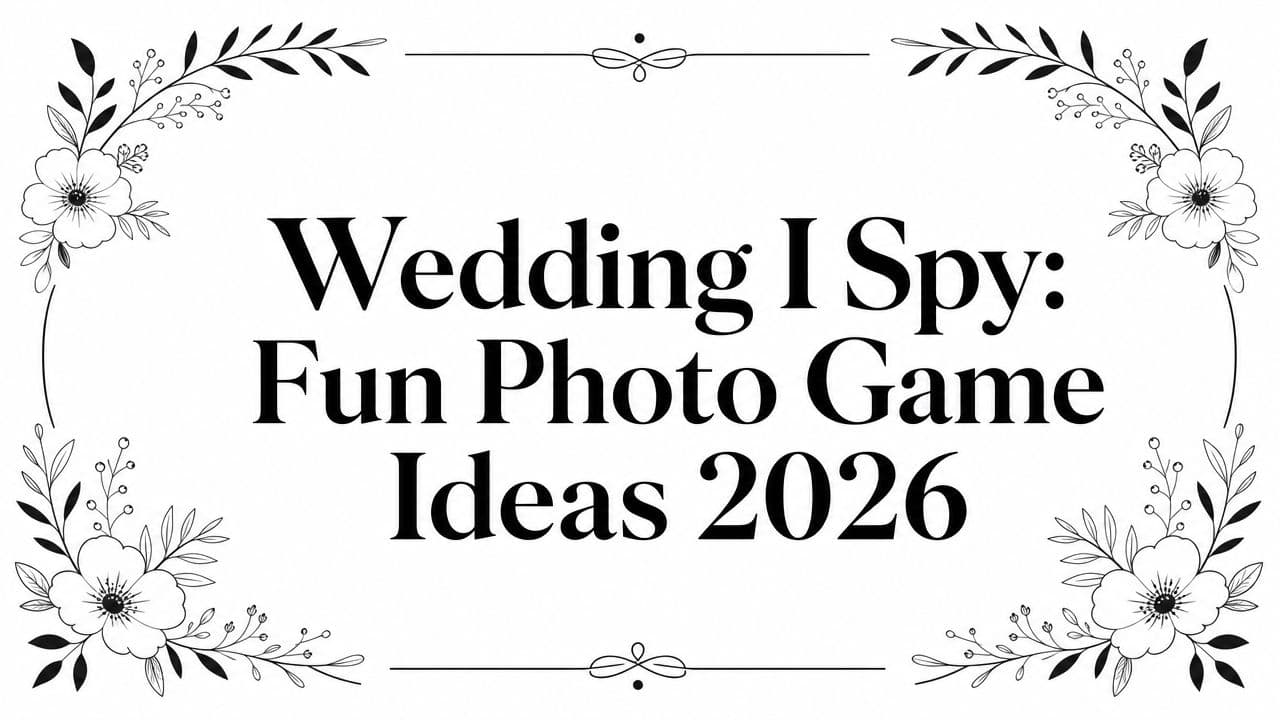 Wedding I Spy: Fun Photo Game Ideas 2026